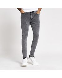 River Island - Washed Danny Super Skinny Jeans - Lyst