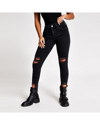 river island black jeans womens