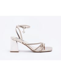 River island deals rose gold heels