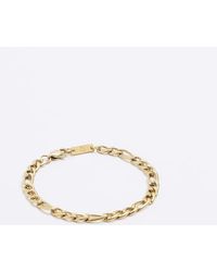 River Island - Gold Colour Chain Bracelet - Lyst
