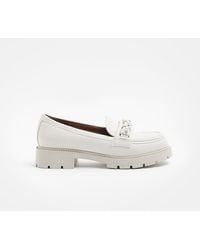 River Island - Pearl Chunky Loafers - Lyst