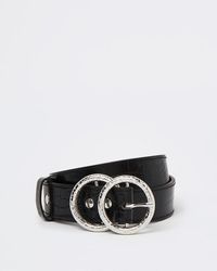 River Island Wide Faux Suede Obi Belt 