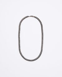 River Island - Brown Chain Necklace - Lyst