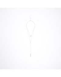 River Island - Silver Disc Multirow Necklace - Lyst