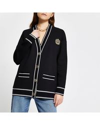 river island long black cardigan