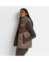 River Island Brown Quilted Gilet