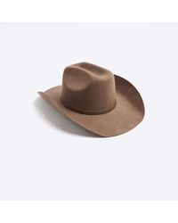 River Island - Brown Cowboy Hat - Lyst