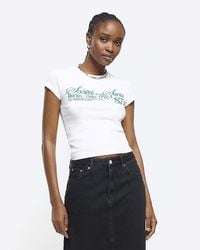 River Island - Graphic T-shirt - Lyst