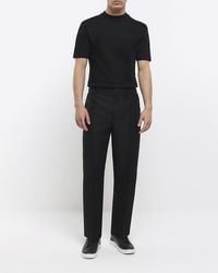 River Island - Textured Trousers - Lyst