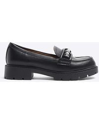 River Island - Pearl Chunky Loafers - Lyst