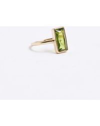 River Island - Gold Colour Stone Ring - Lyst