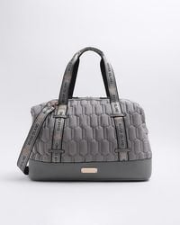 River Island - Quilted Webbing Travel Bag - Lyst