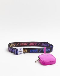 River Island Wide Faux Suede Obi Belt 