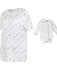 River Island - Cream Maternity T-shirt And Babygrow Set - Lyst