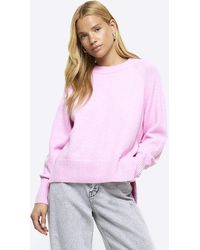 River Island - Knitted Jumper - Lyst