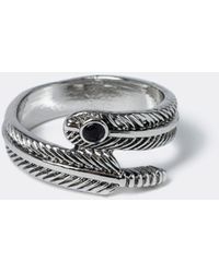 River Island Feather Wrap Ring - Metallic