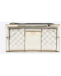 River Island - Embossed Weave Purse - Lyst