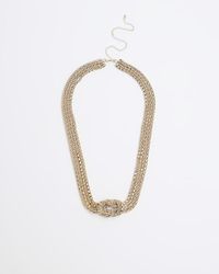 River Island - Gold Knot Belly Chain - Lyst