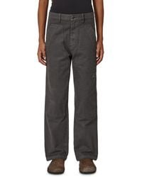 ROA - Fomes Double Knee Washed Canvas Pants Bottoms - Lyst