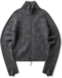 ROA - Tasna Mohair Zip Up Sweater Knitwears - Lyst