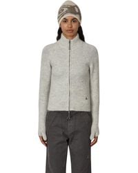ROA - Tasna Mohair Zip Up Sweater Knitwears - Lyst