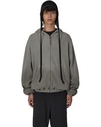 ROA - Bee Sun Faded Organic Waffle Zip Up Hoodie Sweatshirts - Lyst