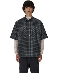 ROA - Aair Floweave Printed Check Short Sleeve Shirt Shirts - Lyst