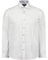 Guide London Cotton Sateen Shirt - White