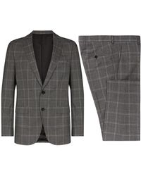 BOSS by HUGO BOSS Checked Virgin Wool Two-piece Suit - Grey / 38 Regular