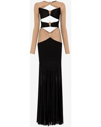 Roberto Cavalli - Pineapple-embellished Cut-out Maxi Dress - Lyst