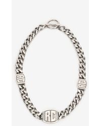 Roberto Cavalli - Chain Necklace With Rc Monogram - Lyst
