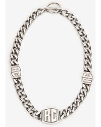 Roberto Cavalli - Chain Necklace With Rc Monogram - Lyst