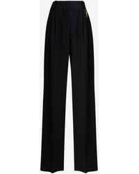 Roberto Cavalli - Tiger Tooth Wide-leg Trousers - Lyst