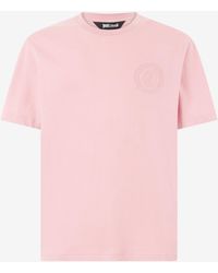 Roberto Cavalli - T-Shirt With Jc Monogram - Lyst
