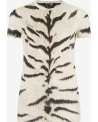 Roberto Cavalli - T-Shirt With Tigresse Ogat X Print - Lyst