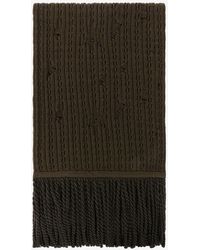 Roberto Cavalli - Ribbed-Knit Wool Scarf - Lyst