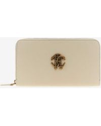Roberto Cavalli - Wallet With Monogram Rc And Zip - Lyst