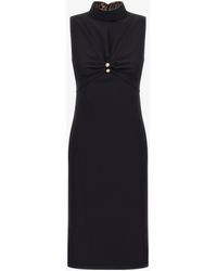 Roberto Cavalli - Kleid Mit Rc-Logo - Lyst