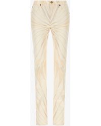 Roberto Cavalli - Ray Printed Skinny Trousers - Lyst