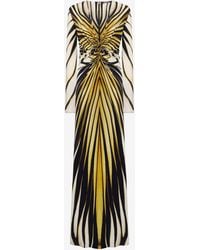 Roberto Cavalli - Ray Of Print Maxi Dress - Lyst