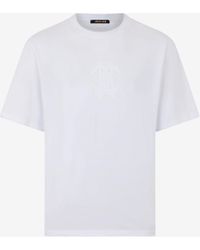 Roberto Cavalli - T-Shirt With Embroidered Logo - Lyst