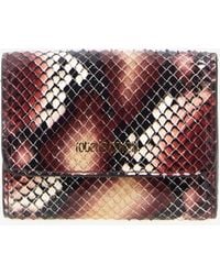 Roberto Cavalli - Small Logo-Print Leather Wallet - Lyst