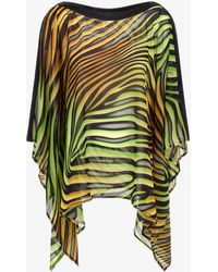 Roberto Cavalli - Zebra Print Kaftan - Lyst