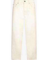 Roberto Cavalli - Cream Five Pocket Jeans - Lyst