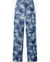 Roberto Cavalli - Loose Fit Bleached-Effect Jeans - Lyst