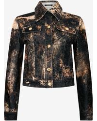 Roberto Cavalli - Jacket With Tie Dye Effect - Lyst