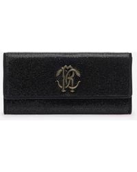 Roberto Cavalli - Mirror Snake Monogram Clutch Bag - Lyst
