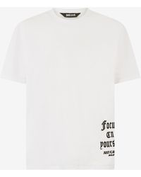 Roberto Cavalli - T-Shirt With Mirrored Jaguar And Jc Monogram - Lyst