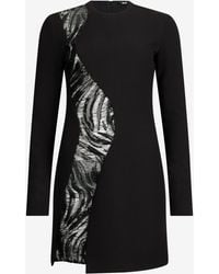 Roberto Cavalli - Mini Dress With Sequin Insert - Lyst