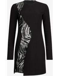 Roberto Cavalli - Mini Dress With Sequin Insert - Lyst